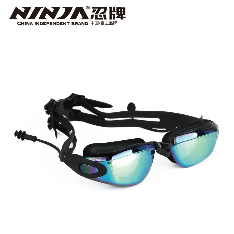 忍牌防霧防水防紫外線電鍍泳鏡NY1002