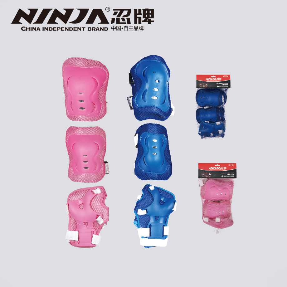 忍牌青少年運(yùn)動(dòng)滑板溜冰護(hù)具套裝N14