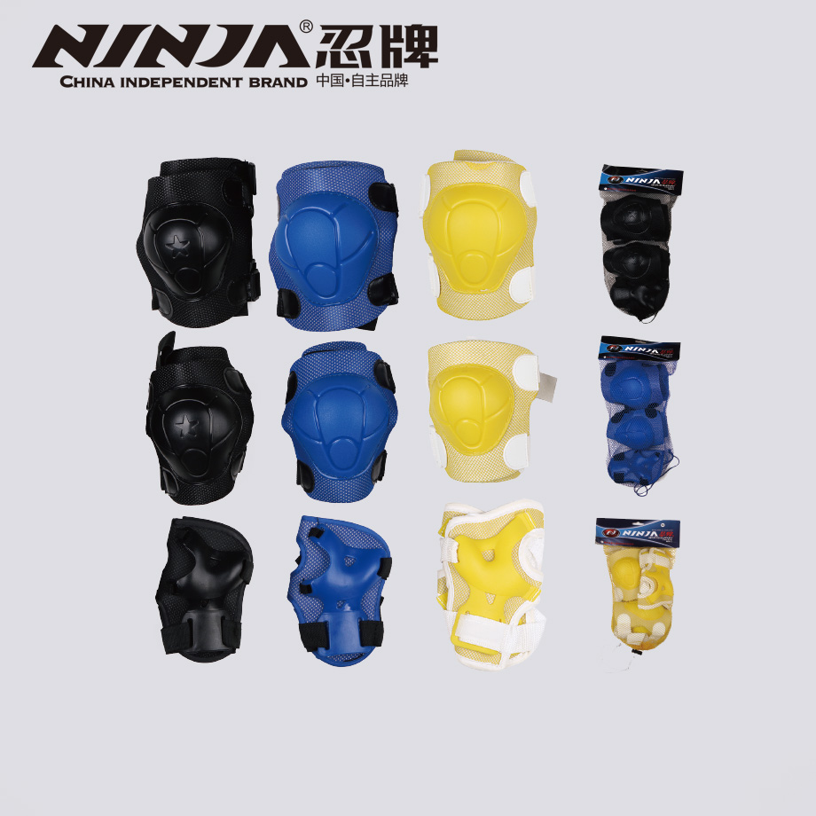 忍牌青少年運動滑板溜冰護具套裝N12